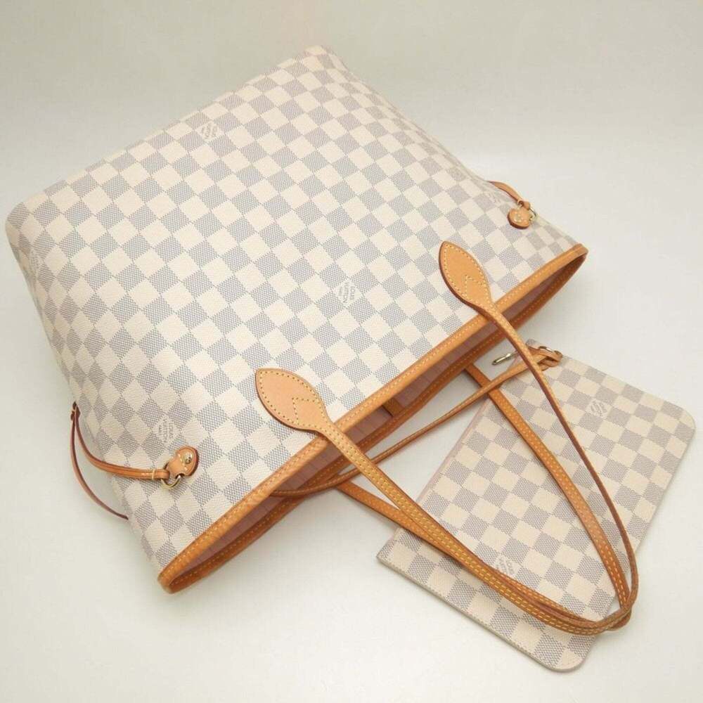 LOUIS VUITTON Louis Vuitton Damier Azur Neverfull MM N40603 Tote Bag Women's ... - Picture 3 of 16